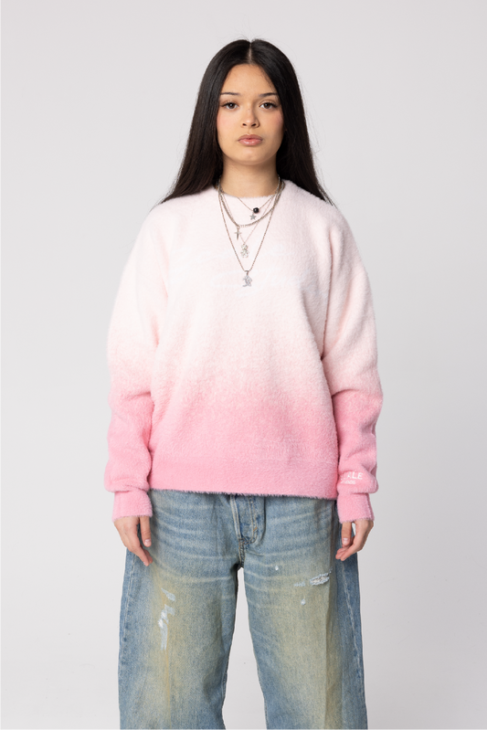 CURSIVE LOGO SWEATER [PINK]