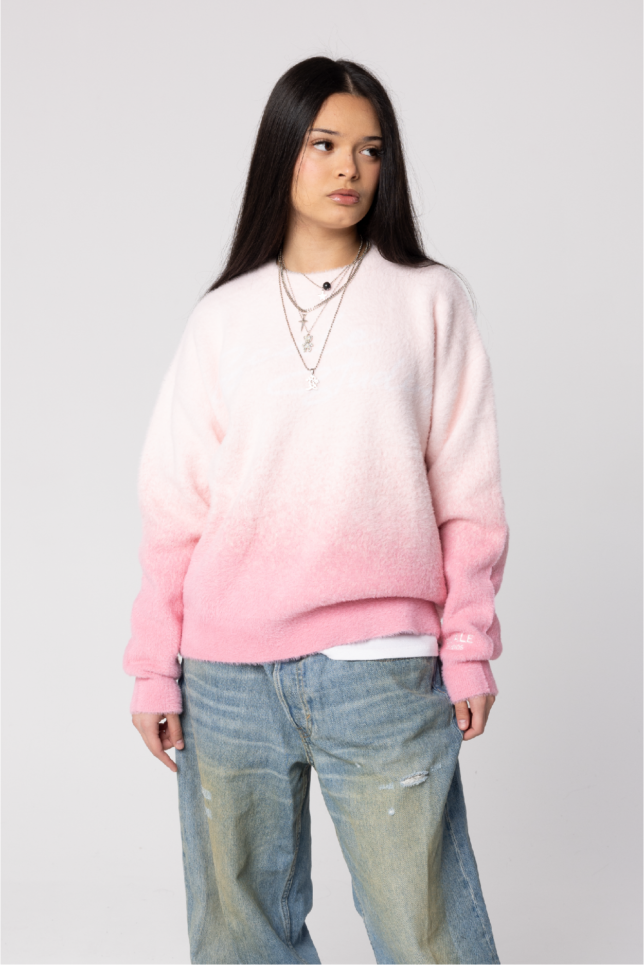 CURSIVE LOGO SWEATER [PINK]